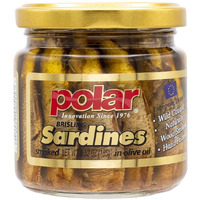 Mw Polar Smoked Brisling Sardines In Olive Oil In Glass Jar, Wild Caught, Kosher Certified, Natural Source Of Omega 3, Hand Packed, Keto Friendly, Ready To Eat 6.52 Oz (Pack Of 12)