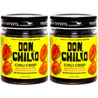 Don Chilio Hot Habanero Mexican Chile Crisp, 5 Oz., 2 Pack - Crunchy Sliced Habanero Fried Chili Peppers In Hot Seasoned 100% Olive Oil - Keto-Friendly, Vegan, Gluten Free