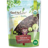 Food To Live California Organic Raisins, 2 Pounds - Thompson Seedless Select, Sun-Dried, Non-Gmo, Kosher, Unsulphured, Bulk, No Oil Added