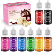 Upgraded Oil Based Food Dye Coloring For Chocolate Candy Cake - Dacool Edible Food Coloring For Cake Decorating Baking Cake Color For Cookie Icing Frosting Fondant Meringues - .35 Fl.Oz Bottles