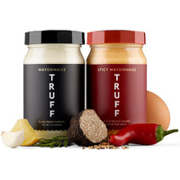 Truff Mayo, Gourmet Mayonnaise Made With Black Winter Truffles, Sunflower Oil, Cage-Free Eggs | Heat And Umami For Savory Spreads, Salads, Non-Gmo, Gluten Free | Original And Spicy Flavor With Premium Box - Bundle Of 2