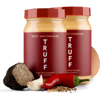 Truff Spicy Mayo, Gourmet Mayonnaise Made With Black Winter Truffles, Sunflower Oil, Cage-Free Eggs And Jalapeos | Heat And Umami For Savory Spreads, Salads, Non-Gmo, Gluten Free | Spicy With Premium Box - Bundle Of 2