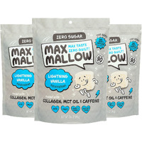Max Mallow Sugar Free Marshmallows - Keto Friendly, Perfect For S'Mores, Hot Chocolate, And Baking With Zero Sugar Snacks, Smores Mct Oil Zero Sugar Marshmellow Marshmallow Lightning Vanilla, 3 Pack