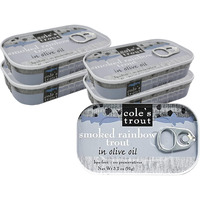 Coles - Smoked Trout Fillet With Extra Virgin Olive Oil | 3.2Oz Hand-Packed Canned Fish | High In Protein & Vitamin D | Preservative Free | Pack Of 5