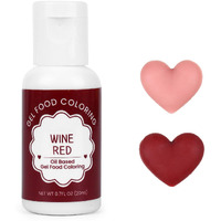 Oil Based Food Coloring For Chocolate, 20Ml Edible Wine Red Oil Based Food Coloring Gel For Cake Decorating, Sugar, Candy Melts, Baking, Cookies, Icing Frosting, Meringues, Cream- 0.7 Fl. Oz(Wine Red)