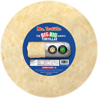 Mr. Tortilla Big Big Burrito Wraps - 12-13"" - Small-Batch Artisan Tortillas, Restaurant Size, Made With Avocado Oil - Vegan Kosher (Traditional Flour, 6 Wraps)