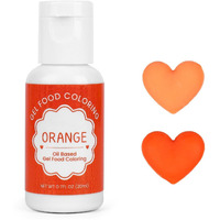 Oil Based Food Coloring For Chocolate, 20Ml Edible Orange Oil Based Food Coloring Gel For Cake Decorating, Sugar, Candy Melts, Baking, Cookies, Icing Frosting, Meringues, Cream- 0.7 Fl. Oz(Orange)