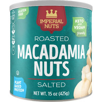 Imperial Nuts - Macadamia Nuts | Gluten Free, Vegan And Keto Friendly Food | Plant Based Protein, Delicious Buttery Taste | Kosher | Oil Roasted Salted