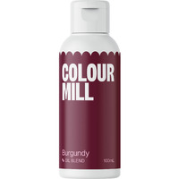 Colour Mill Oil-Based Food Coloring, 100 Milliliters (Burgundy)