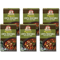 Dr. Mcdougall's Right Foods Organic Lentil Vegetable W/ Kale Vegan Soup, 18 Ounce (Pack Of 6) Gluten-Free, Usda Organic, Non-Gmo, No Added Oil, Paper Carton From Certified Sustainably-Managed Forests