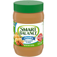 Smart Balance Chunky Peanut And Flaxseed Oil Spread, Gluten Free Peanut Butter Alternative, 16 Oz Jar