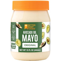 Betterbody Foods Avocado Oil Mayonnaise, Non-Gmo Mayo Spread Made With Cage-Free Eggs, Paleo (15 Ounces)