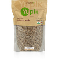 Yupik Organic Sunflower Seeds, No Shell, 2.2 Lb (35.2 Oz), Pack Of 6, Non-Gmo, Vegan, Gluten-Free, Kosher, Raw Seeds, Salt-Free, Oil-Free, Source Of Fiber & Iron, Healthy Snack, For Baking & Topping