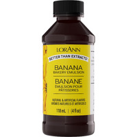 Lorann Oils Banana Bakery Emulsion: True Banana Emulsion, Ideal For Boosting Fruit Tones In Cakes, Cookies & Desserts, Gluten-Free, Keto-Friendly, Banana Extract Substitute Essential For Your Kitchen