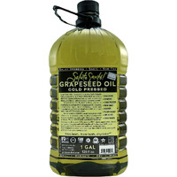 Cold Pressed Grapeseed Oil By Salute Sante! High Temperature Cooking, Healthy Grape Seed Oil, Non-Gmo And Kosher For Salad Dressings, Marinades And Dips, Vegan, 1 Gallon