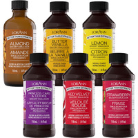 Lorann Oils Variety Bakery Emulsion: Multiple Flavors, Perfect For Enhancing Baking Variety In Cakes, Cookies & Desserts, Gluten-Free, Keto-Friendly, Baking Essential For Your Kitchen, 4Oz Per Bottle
