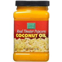 Real Theater Coconut Popcorn Oil - 30 Oz Butter Flavored Coconut Oil For Whirley Pop Popcorn Maker, Popcorn Oil Butter Flavor Stovetop Popcorn, Popcorn Oil For Popcorn Machine (By Wabash Valley Farms)