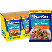 Starkist Chunk Light Tuna In Sunflower Oil, 2.6 Oz(Pack Of 24)