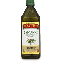 Pompeian Usda Organic Robust Extra Virgin Olive Oil, Contains Polyphenols, First Cold Pressed, Full-Bodied Flavor, Perfect For Salad Dressings & Marinades, 24 Fl. Oz