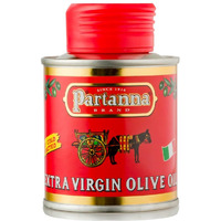 Partanna Robust Extra Virgin Olive Oil Bambino - Premium Castelvetrano Olive Oil - Harvested In Sicily - Pure Authentic Italian Oil - Rich In Flavor - First Cold Pressed - 3.4 Fl Oz (100 Ml) Tin