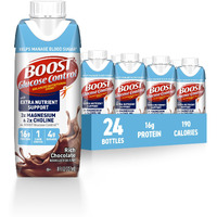 Boost Glucose Control Ready To Drink Nutritional Drinks With Extra Nutrient Support Drink, Rich Chocolate, 8 Fl Oz, Pack Of 24