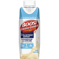 Boost Glucose Control Ready To Drink Nutritional Drinks With Extra Nutrient Support Drink, Very Vanilla, Carton, 8 Fl Oz, Pack Of 24