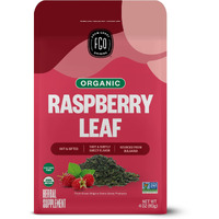 Fgo Organic Red Raspberry Loose Leaf Herbal Tea, Cut And Sifted, Caffeine Free, Resealable Bag, 4Oz (Pack Of 1)