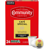Community Coffee Caf   Special Medium Dark Roast, Single-Serve Keurig K-Cup Pods, 24 Count (Pack Of 1)