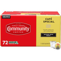 Community Coffee Caf   Special 72 Count Coffee Pods, Medium-Dark Roast, Compatible With Keurig 2.0 K-Cup Brewers, 72 Count (Pack Of 1)