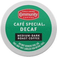 Community Coffee Caf   Special Decaf Coffee Pods, Medium-Dark Roast, Compatible With Keurig 2.0 K-Cup Brewers, Box Of 80 Pods