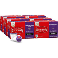 Community Coffee New Orleans Blend 72 Count Coffee Pods, Special Dark Roast, Compatible With Keurig 2.0 K-Cup Brewers, 12 Count (Pack Of 6)