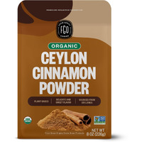 Fgo Organic Ceylon Cinnamon Powder, 8Oz Pure Sri Lanka Cinnamon For Spice & Seasoning, Great For Baking, Cooking, & Drinks, Additive Free, Non-Gmo (Pack Of 1)