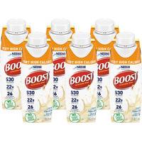 Boost Very High Calorie Nutritional Drink Very Vanilla, Made With Natural Vanilla Flavor & No Artificial Flavors, Colors & Sweeteners, 8 Fl Oz (Pack Of 6)