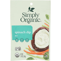 Simply Organic Food Flavor Spinach Dip Mix Gluten-Free 1.41 Oz Packet