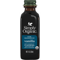 Simply Organic Non-Alcoholic Vanilla Flavoring, Madagascar | Certified Organic | Gluten Free | Kosher Certified | 2-Ounce Glass Bottle