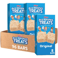Rice Krispies Treats Crispy Marshmallow Squares, Kids Snacks, Cereal Bars, Original (96 Count)
