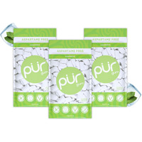 Pur Gum | Aspartame Free Chewing Gum | 100% Xylitol | Natural Coolmint Flavored Gum, 55 Pieces (Pack Of 3)