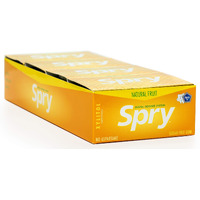 Spry Fresh Natural Xylitol Chewing Gum Dental Defense System - Aspartame-Free, Sugar-Free, Non-Gmo, Gluten-Free (Fresh Fruit, 10 Count Blister Cards - Pack Of 20)