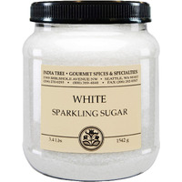 India Tree White Sparkling Sugar, 3.4 Lb Canister | Large Grain Decorating Sugar For Baking, Beverages & Holiday Treats