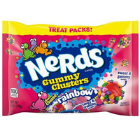 Nerds Gummy Clusters Candy, Halloween Trick Or Treat Packs, 6Oz Bag