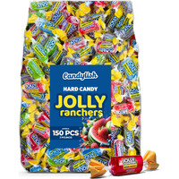 Jolly Ranchers Hard Candy Assorted - 2 Lb Bulk Bag (Approximately 150 Pieces) - Fruit-Flavored Party Treats