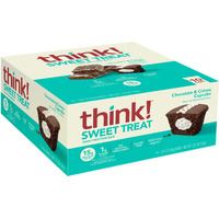 Think! Protein Bars, High Protein Snacks, Gluten Free, Kosher Friendly, Sweet Treat, Chocolate & Creme Cupcake, 10 Count (Packaging May Vary)