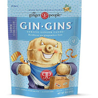 Gin Gins Super Strength - 100% Natural Candy By The Ginger People - Individually Wrapped Healthy Treats - Made With The Fresh Rhizome - Super Strength Flavor - 3Oz Bag - Pack Of 12