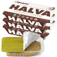 Ohgoodness! Organic Honey Halva - 3 Pack - Only Three Simple Ingredients, Melt-In-Mouth Snack & Dessert, Honey Sweetened Treat Paleo & Scd Approved - (Honey - Espresso Coffee) 75G