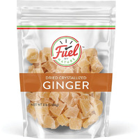 Fuel By Nature Dried & Crystallized Ginger Healthy Snack, High Energy Treats For Snacking, Bulk Dried Candied Ginger, 3 Lb