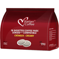 Italian Coffee For Espresso Lovers Italian Coffee Pads Compatible With Senseo (Creamy, 180 Pads)