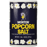 1Lb 10Oz Morton Popcorn Salt For Green Salad, Corn On The Cob, French Fries, Nuts