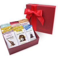 Chuao Chocolatier More Joy Assorted Mini Gourmet Chocolate Bars Gift Box | Milk And Dark Chocolate Variety Sampler For Holiday, Birthday, Thank You, Corporate Gift Baskets | 16 Bars, 0.39 Oz Each