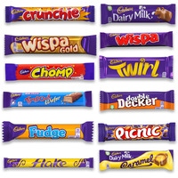 Chocolate Bar Variety Pack - 12 Assorted Chocolate Bars Including Dairy Milk, Crunchie, Wispa, Twirl, And More - Imported British Chocolate - Bundled By Zuvo - Gift Hamper