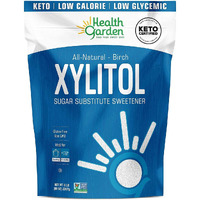 Health Garden Birch Xylitol Sweetener - 5 Lbs Resealable Bag - Pure Birch Xylitol - Non Gmo, Kosher, And Made In The U.S.A. - Ideal Powdered Sugar Substitute - Non-Gmo Sugar Alternative